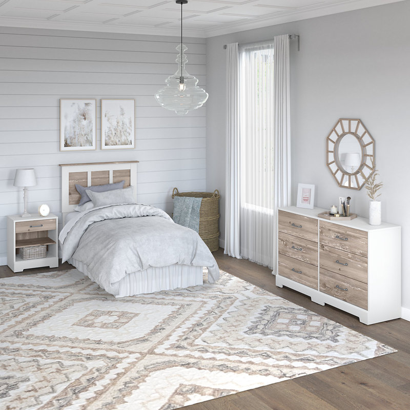 Kathy Ireland Home by Bush Furniture River Brook 3 Piece Bedroom Set